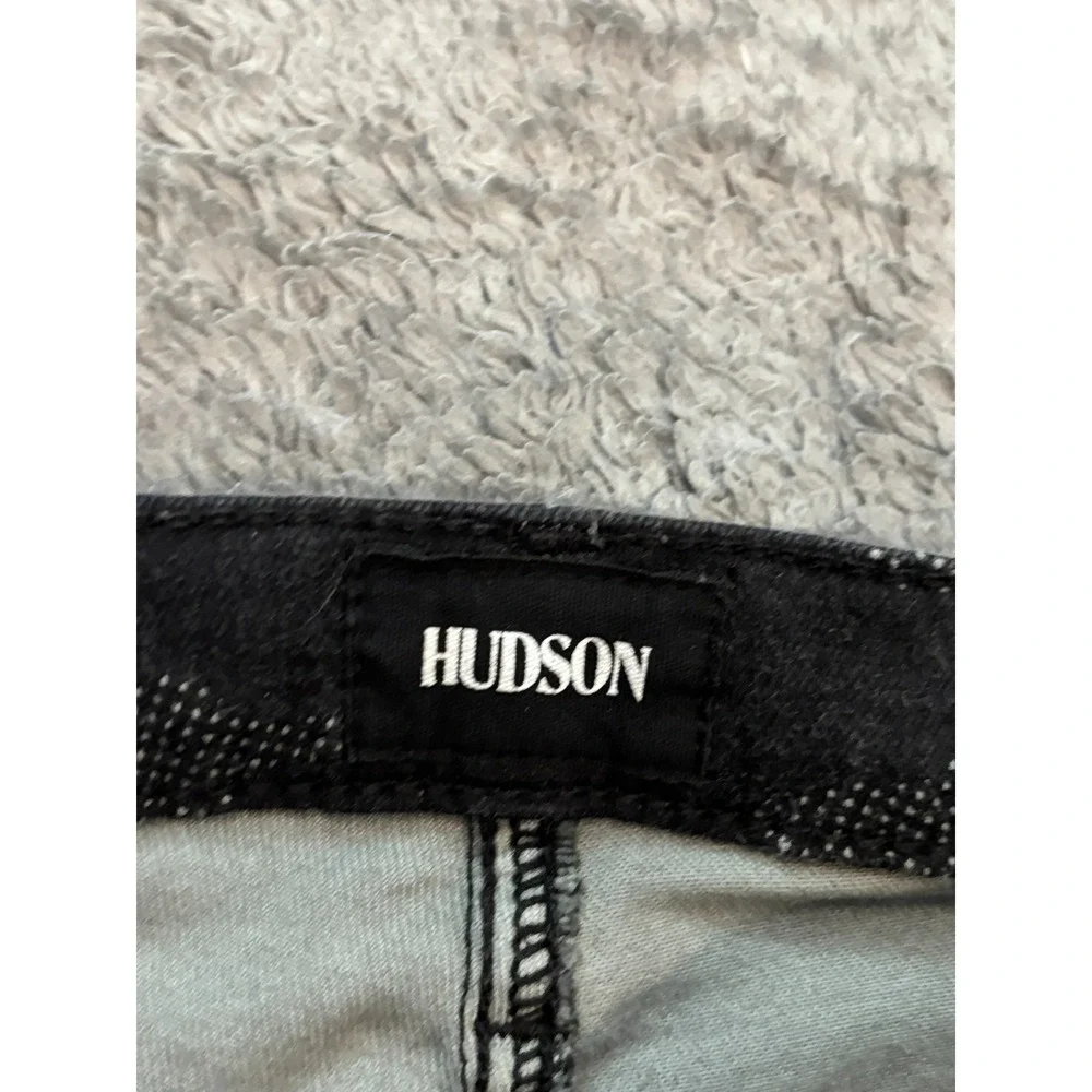 Hudson Jeans Womens 26 Black Gray Camo Skinny Ankle Casual Stretch Denim